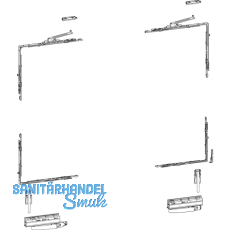 HAUTAU ATRIUM HKS 200 Z Grundkarton, Versatz 13 mm, rechts, 160 kg