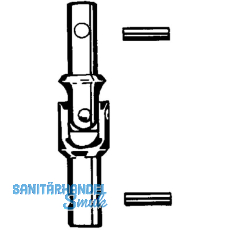 Kreuzgelenk HAUTAU FL 190 10/10, Stahl verzinkt Kreuzgelenk HAUTAU FL 190 10/10, Stahl verzinkt