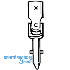 Kreuzgelenk HAUTAU FL 190 8/16, Stahl verzinkt