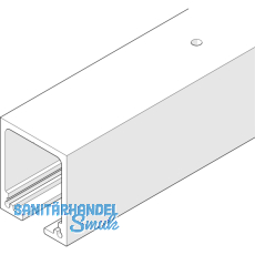 Laufschiene HAWA-Junior 160, 3000 mm, Aluminium farblos eloxiert
