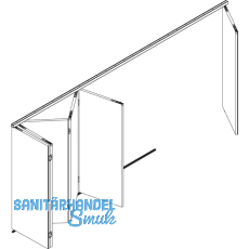 HAWA-Variofold 80/H Grundgarnitur, m. Drehlager und Fhrung