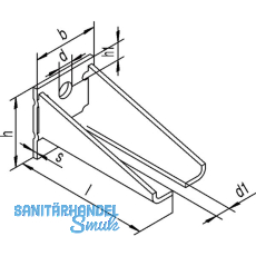 Winkelbefestigung HELM 604 WD doppelt, Stahl gelb passiviert
