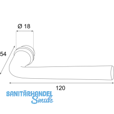 HRTNAGL Drckerlochteil SLL - Ansatz 18 mm, verzinkt schwarz passiviert
