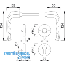 HOPPE Drckergt. BIRMINGHAM auf Ros. WC, TS37 - 42 - rot/wei Scheibe, SE.