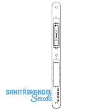 Schlieblech zu Magnetfallenschloss 116-245-18HR/41, 245 x 18 x 3 mm, Edelstahl