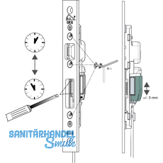 Riegelschaltkontakt inkl. 6 Meter Kabel