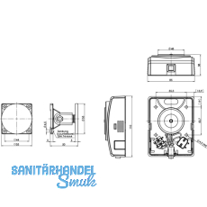 Haftmagnet inkl. Gegenplatte schwenkbar Gr. 05, hnl. lichtgrau RAL7035