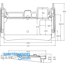Keyboard-Auszug De Luxe, schwarz