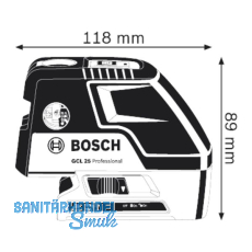 BOSCH Punktlaser (Kombilaser) GCL 25 IP54