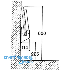 Konsole Sitzbank klappbar, Tragkraft 250 kg, feuerverzinkt