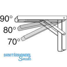Konsole Balkonette klappbar/verstellbar, Tiefe 400 mm, verzinkt