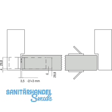 Trband K2000 TWIST Zamak vernickelt matt