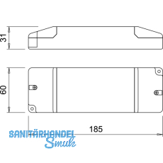 LED-Netzgert NG40, 12 V/DC, 10-fach Verteiler, Leistung 60 W