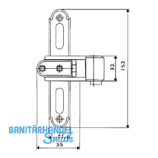 Ladenkreuzband Rustico gekrpft, seitlich verstellbar, Gr. 0, schwarz (208750, ehem. 57010)