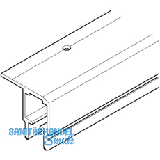 HAWA Multifold 30 Laufschiene Lnge 2500 mm, Aluminium farblos eloxiert