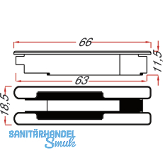 Liftschleuse fr nachtrglichen Einbau in Karniesen, Kunststoff braun