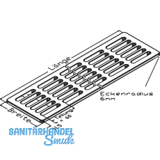 Lftungsgitter Holz geradereihige Lochung Lnge 1992 mm,Breite 120 mm,Eiche roh