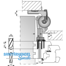 Ladeninnenffner-Band Rustico, Gr. 2, (56924)