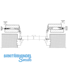 Ladenmittelband Rustico fr Faltlden, 107 x 150 mm, schwarz (14312)