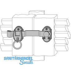 Fensterladenverschluss mehrflügelig, mit gekröpfter Kurbel 14212 Fensterladenverschluss mehrflügelig, mit gekröpfter Kurbel 14212