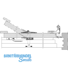 Ladenverschlusshaken MACO, Platzbedarf 15 mm (14000)