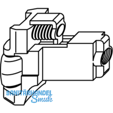 Rollfalle zu Schloss Z-TS, als Ersatz der Standardfalle für Pendeltüren,DM 55 mm Rollfalle zu Schloss Z-TS, als Ersatz der Standardfalle für Pendeltüren,DM 55 mm