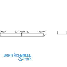 Schlieteil fr Kunststoffprofile, Stahl verzinkt silberfrbig (10757)
