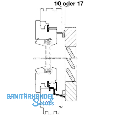 Schliezapfenplatte Rustico fr Lden mit Abstand 25 mm, schwarz (14011)