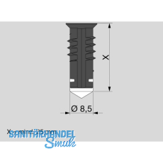 MACO-TRONIC Magnet einschraubbar in Zink Gehuse, silber (465323)
