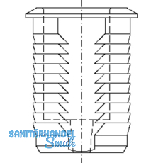 Einbohrbchse, 14,5 mm, Stahl verzinkt (94219)