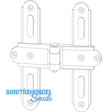 Ladenmittelband Rustico für Faltläden, 107 x 150 mm, schwarz (14312) Ladenmittelband Rustico für Faltläden, 107 x 150 mm, schwarz (14312)