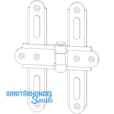 Ladenmittelband Rustico für Faltläden, 111 x 150 mm, schwarz (14092) Ladenmittelband Rustico für Faltläden, 111 x 150 mm, schwarz (14092)
