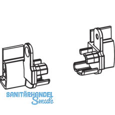 Endstcke Transit 58 - 76 fr Stockdichtung Falz 12 mm, Kunststoff schwarz-grau