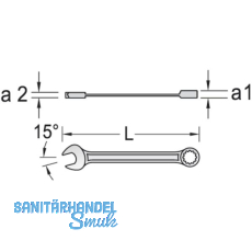 GEDORE Maulschlssel 7R mit Ringratsche 12 mm