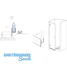 Dichtprofil, hart - weich fr 8 mm, 2010 mm, transparent (69120)