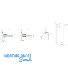 Dichtprofil seitlich mit Lippe fr 6 - 8 mm, Lnge 2010 mm, transparent