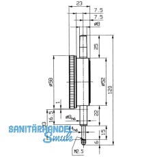 KFER Messuhr M 2 S Messbereich 10 mm Ablesung 0,01 mm