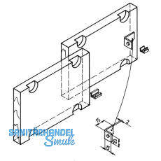 Ziehl - 25 Mitnehmer zum Anschrauben 15 x 15 x 20, StahL - verzinkt, mit Gui