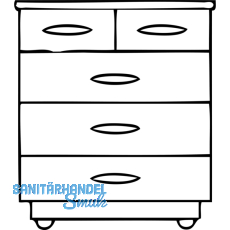Kugelrolle 3  33 mm, Tiefe 38 mm, Kunststoff wei