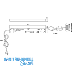 LED-Netzgert NG39, 12 V/DC, 10-fach Verteiler, Leistung 30 W