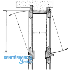 Oberlicht-Z-Schere, Angriffarm 150 mm, Mittelstck 350 mm, Stahl verzinkt
