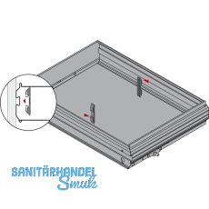 HETTICH SYSTEMA TOP 2000 Orgaclip, Kunststoff Alu-Finish