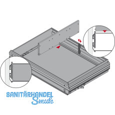 HETTICH SYSTEMA TOP 2000 Orgaclip, Kunststoff schwarz