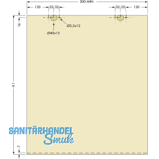 Cinetto PS06 Beschlagset stufenlos verstellbar Tragkraft 50 kg, 1 trig