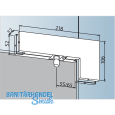 Winkeloberlichtbeschlag PT 40 m. Zapfen ø 15 mm, Glas 10 mm, Edelstahl (03.140) Winkeloberlichtbeschlag PT 40 m. Zapfen ø 15 mm, Glas 10 mm, Edelstahl (03.140)