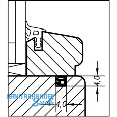 Glasleistendichtung AC 5587 D, Kunststoff braun