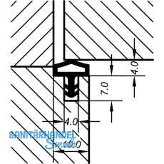 Trdichtung AC 4921, Kunststoff braun