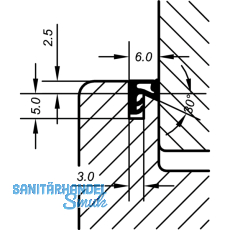 berschlagdichtung ACF 6020, Kunststoff braun