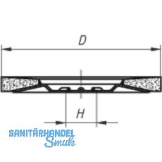 LUKAS Schleiflamellenteller SLTT Zirkonkorund  125 mm Korn 60