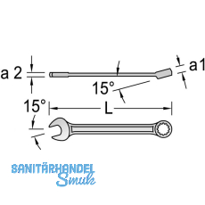 GEDORE Ringmaulschlssel 7XL DIN 3113 extra lang 32 mm